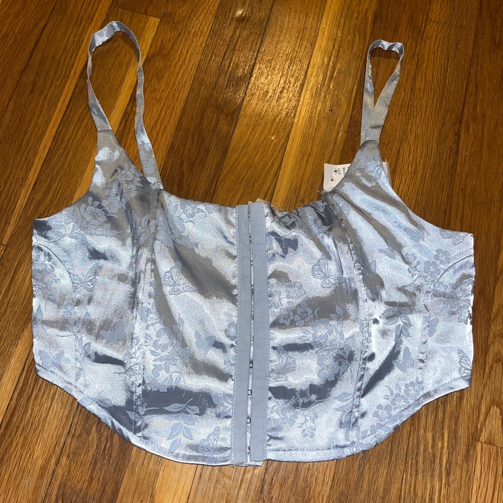 LA Hearts Silk Corset Tank